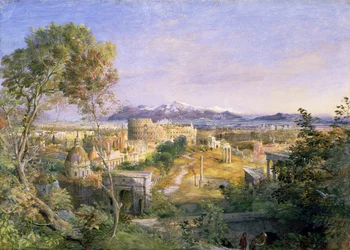 Una vista de la antigua Roma, 1838