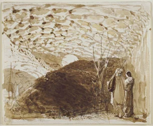 Paisaje a la luz de la luna