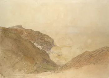 Vista de Clovelly, Devon, ca. 1848-49