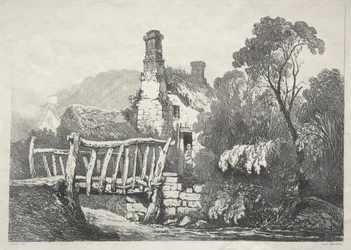 A Series of Ancient Buildings and Rural Cottages in the North of England:  Near Byland