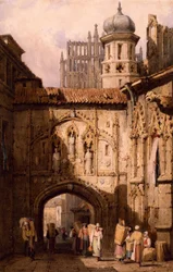Una vista en Nuremberg por Samuel Prout