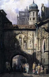 Una vista en Núremberg, c.1823