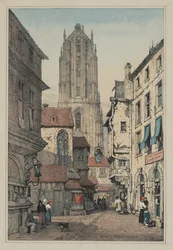 Facsímiles de bocetos hechos en Flandes y Alemania: Cúpula, Fráncfort, c. 1833