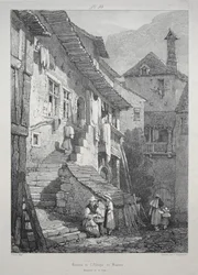 Ruinas de la Abadía de Baume. Interior del patio