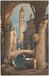 San Giorgio dei Greci, visto desde un arco