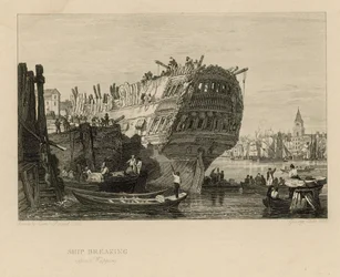 Desguace de barcos frente a Wapping