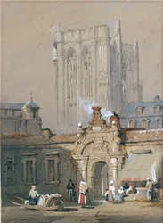 La vieja torre, Catedral de Colonia, principios del siglo XIX