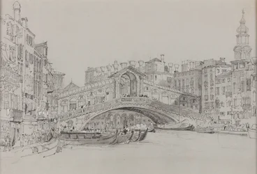 El Rialto, Venecia, fecha desconocida (acuarela sobre papel)