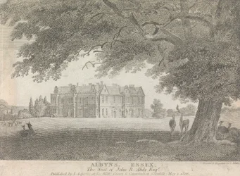 Albyns, Essex, The Seat of John R. Abdy, Esquire (publicado por L. Asperne); página 7 (Volumen Uno)