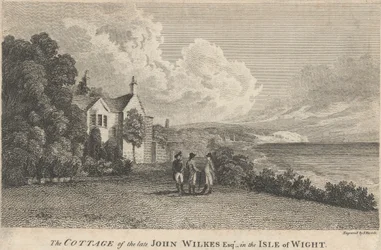 The Cottage of the late John Wilkes, Esquire, in the Isle of Wight; página 94 (Volumen Tres)