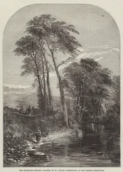 El arroyo del páramo, exposición de la British Institution