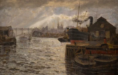 El Tyne con el Puente de Alto Nivel, 1920