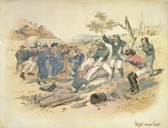 Might versus Right, c.1861 (acuarela)