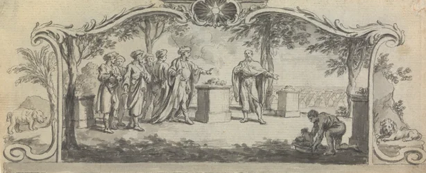 Diseño para la ilustración de un libro: ? Sacrificio antes de la batalla