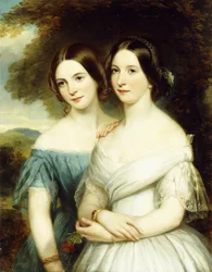 Retrato de dos hermanas