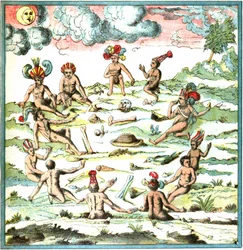 Champlain Indias Occidentales placa LIX - Narrativa de los indios