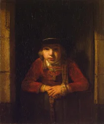Niño mirando por la ventana, c.1647
