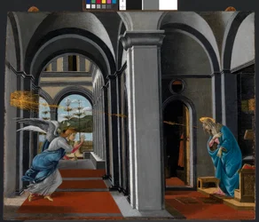 La Anunciación, c.1490 (temple sobre tabla)