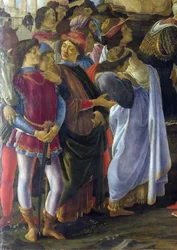 Detalle de la Adoración de los Reyes Magos