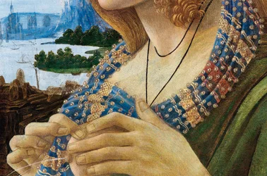 Retrato alegórico de una mujer Simonetta Vespucci. (detalle), 1480-1490