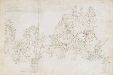 Ilustración de la Divina Comedia de Dante Alighieri Purgatorio 31, 1480-1490