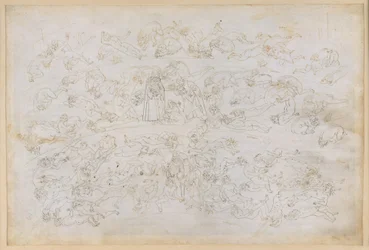 La Divina Comedia, Infierno XXXIII. Noveno círculo del infierno (Cócito), tercera franja: confesión del conde Ugolino; castigo de los traidores a sus huéspedes en el hielo de la Ptolemaea