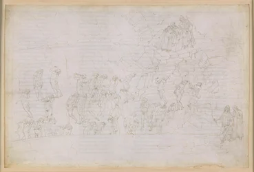 La Divina Comedia, Infierno XX. Virgilio y Dante en el octavo círculo del infierno (Malebolge), 4.ª bolgia: castigo a los hechiceros y adivinos; encuentro con Manto