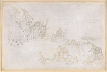 La Divina Comedia, Purgatorio XII. Primer círculo del Purgatorio: imágenes del castigo por la soberbia; el ángel ante los escalones que conducen al segundo círculo