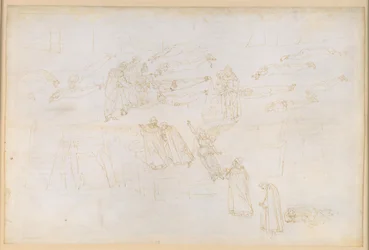 La Divina Comedia, Purgatorio XIX. Ascenso al quinto círculo del Purgatorio: el sueño de Dante sobre Sirento; la penitencia de los avaros y los derrochadores; conversación con Adriano V.