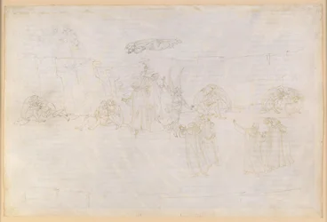 La Divina Comedia, Purgatorio XV. Ascenso al tercer círculo del Purgatorio: el ángel ante la escalera; las visiones de Dante sobre la mansedumbre