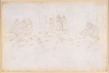 La Divina Comedia, Purgatorio XXI. Quinto círculo del Purgatorio: la penitencia de los avaros y los derrochadores; aparición de Estacio