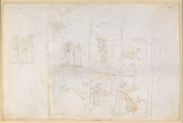 La Divina Comedia, Purgatorio XXVIII. El paraíso terrenal: Dante y Matelda junto al río Leteo