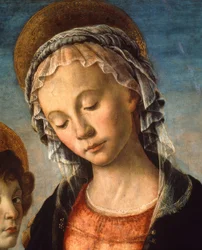 María con niño, el niño Juan y dos ángeles