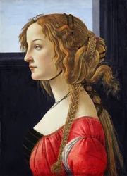 Retrato de perfil de una joven