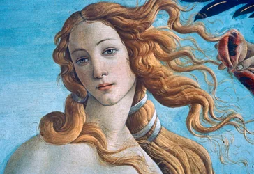 El nacimiento de Venus, detalle, hacia 1485