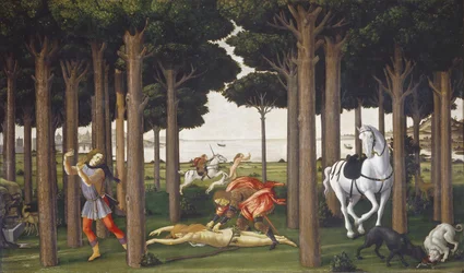 La historia de Nastagio degli Honesti, panel II