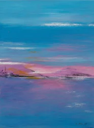 Pink Reflections, 2019 (acrílico sobre lienzo)