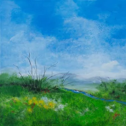 Quiet Brook, 2023 (acrílico sobre lienzo)
