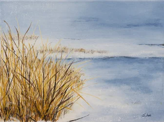 Copos de nieve, 2018 (acrílico sobre lienzo)