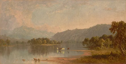 Monte Washington desde el río Saco 1858 (Óleo sobre lienzo)