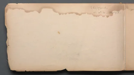 Cuaderno de bocetos, página 03: S.R. Gifford 15 10th Street New York, 1859
