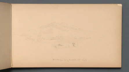 Cuaderno de bocetos, página 12: "Montañas Blancas desde el pie de Randolph Hill"