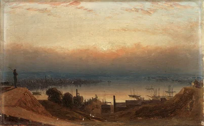 El cuenco del Patapsco desde Federal Hill, Baltimore