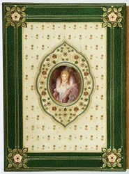 Un retrato ovalado de la Reina Isabel I