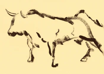 Boceto dinámico de toro