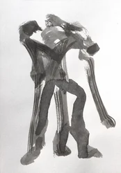 Figuras dinámicas a tinta