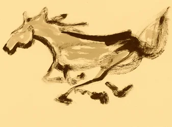 Movimiento de caballo al galope