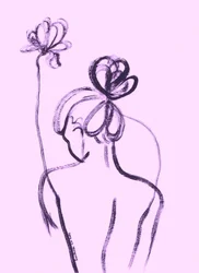 Graciosa mujer floral