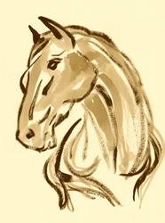 Majestuoso retrato de caballo