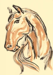 Perfil majestuoso de caballo